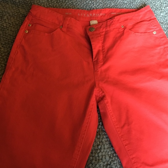 Red Liverpool Jeans Company Ankle Jeans