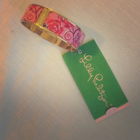 Lilly Pulitzer Alpha Omicron Pi print bangle