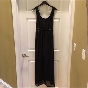 Nautical Long Maxi Dress NWT Forever 21 Black M