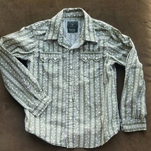 Boys Lucky Brand snap button down shirt