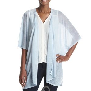 Light Blue Chiffon Kimono Wrap
