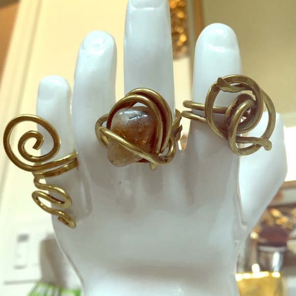 Vintage rings with intricate designs.