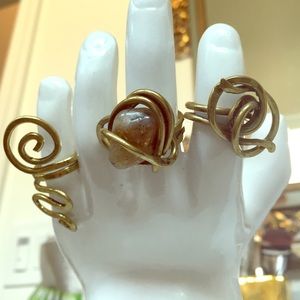 Vintage rings with intricate designs.