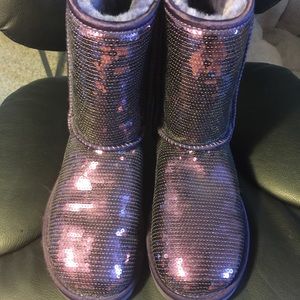 Purple sequin Ugg boots