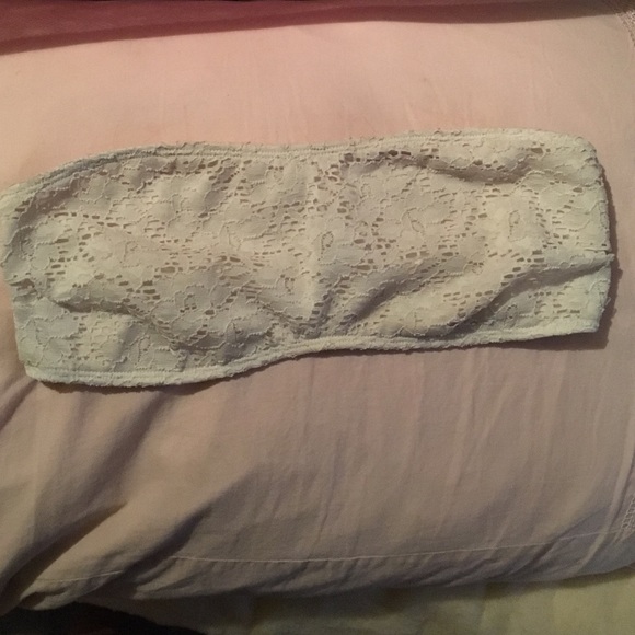 White lace bathing suit top