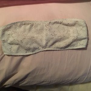 White lace bathing suit top