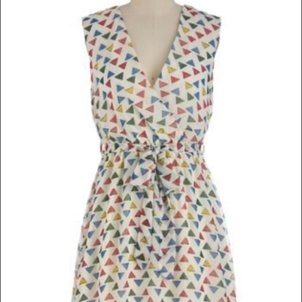 Geometric pattern dress