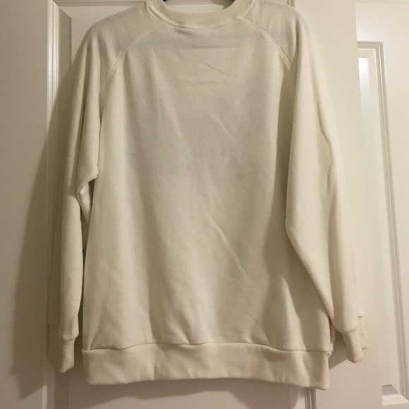 cream victoria secret pink sweater with leather - Picture 4 of 4