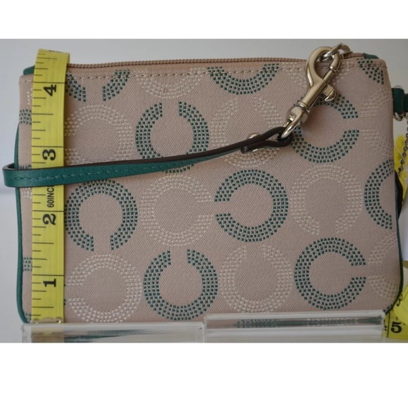 Coach Ashley dot OP Art Sm Wristlet - Picture 3 of 4