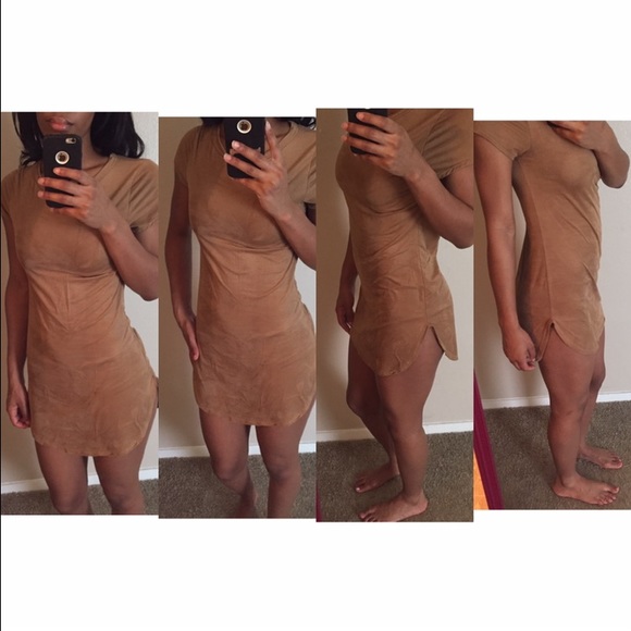 Suede Tan dress ✨💗 - Picture 1 of 4