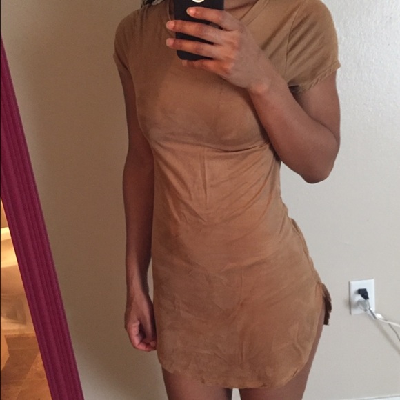 Suede Tan dress ✨💗 - Picture 2 of 4