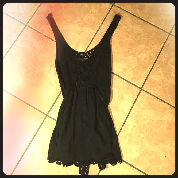 Banana Republic Black Lace Sleeveless Blouse - Picture 1 of 4