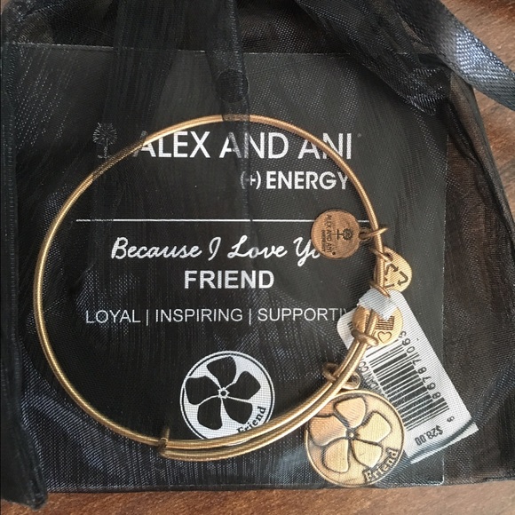 Alex and Ani gold Friend bangle
