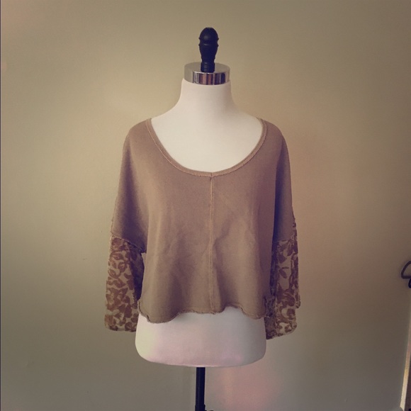 Free People cropped boxy top