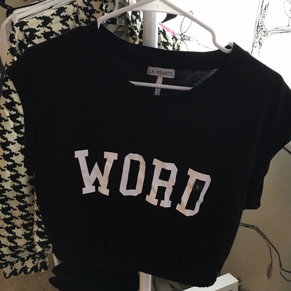 Black crop top. Never worn