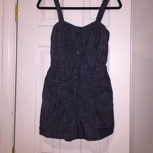 Dark jean romper
