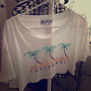 Wild fox crop top