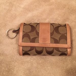 Coach keychain wallet