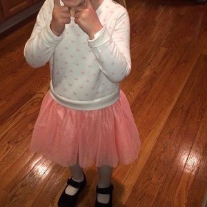 2 Sweatshirt dresses!Girls 5 T Plus Carters shirt