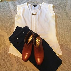 Sam Edelman Petty Boot Saddle Brown Leather Size 7