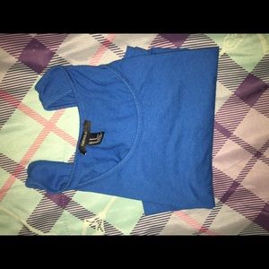 Blue crop top