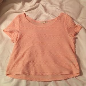 light pink crop top