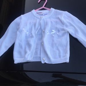 Baby girl white sweater 18 month