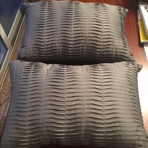 Gray throw pillows