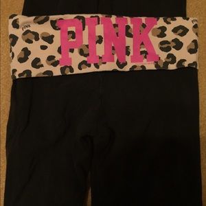 PINK flare yoga pants