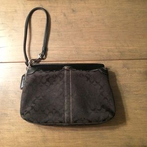 Coach black Wristlet