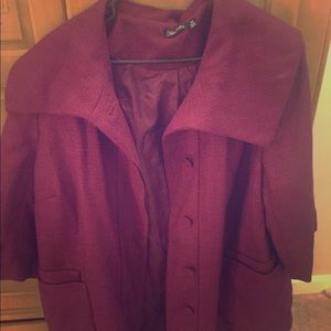 Wine colored jacket