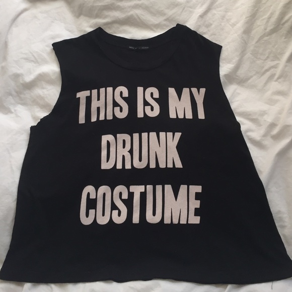URBAN OUTFITTERS DRUNK COSTUME MUSCLE TEE