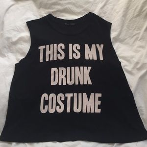 URBAN OUTFITTERS DRUNK COSTUME MUSCLE TEE