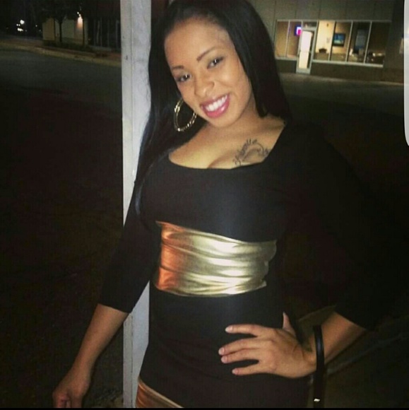 Blk/Gold Dress
