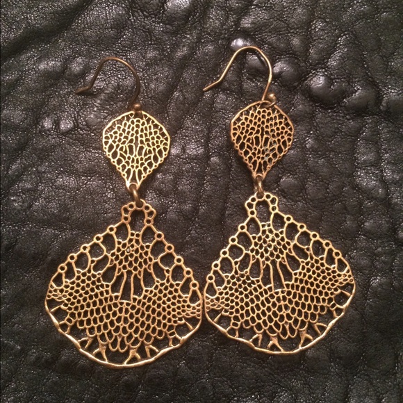 Lucky Brand intricate drop earrings