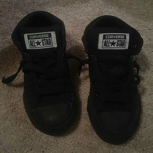 Black Converse slip ons