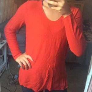 bright red sweater size L