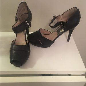 Stunning open toe platform heels