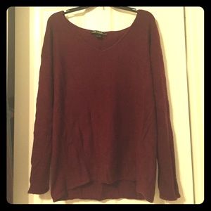 Burgundy Oversized Sweater