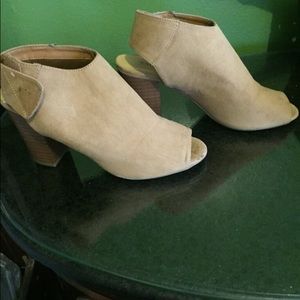 Chinese laundry open toe booties