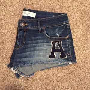 A&F denim shorts-- worn twice!