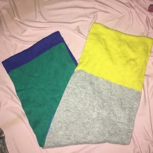 Multicolored infinity scarf