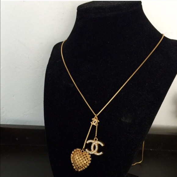 CHANEL Jewelry - HOLD: Authentic Chanel Logo Lasso Necklace Gold