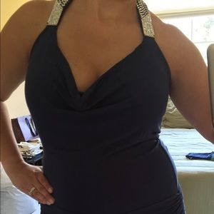 Sky Navy Blue  Dress