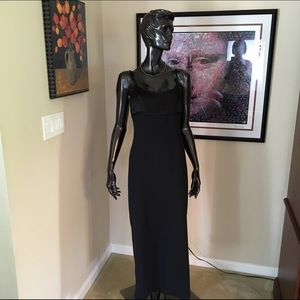"Laundry"- Black evening gown. Bust 34/length43”.