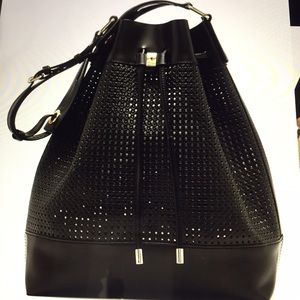 Vince Camuto Colby Leather Drawstring Bag