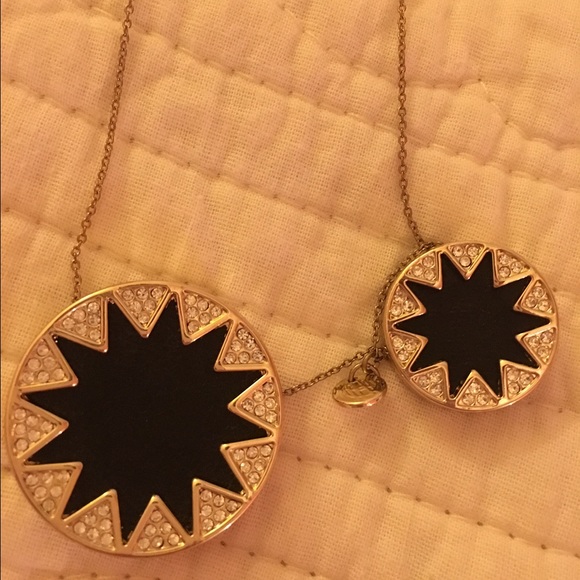 House of Harlow Double Sunburst Pendant