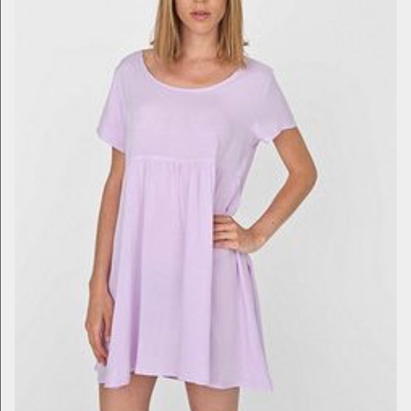 American Apparel Lavender Babydoll Dress