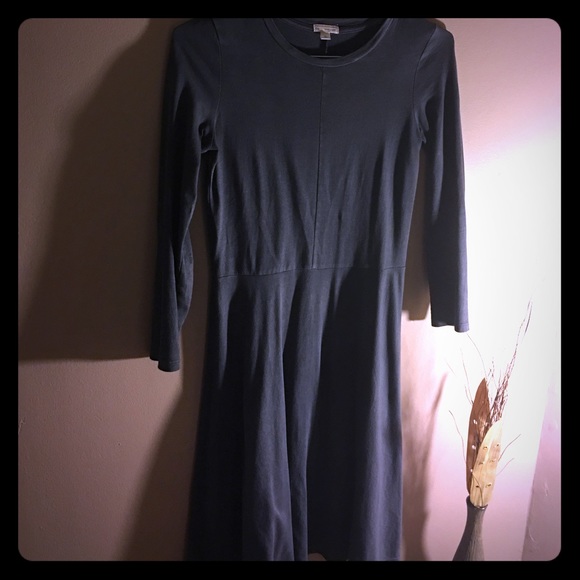 Gap long sleeve stretchy Gray Skater Dress