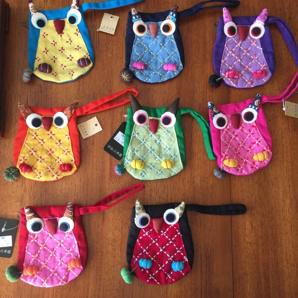 Pack of 3 owl coin bag - Picture 4 of 4